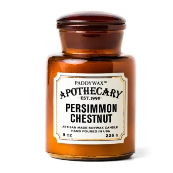 Բուրավետ մոմ Paddywax Apothecary 8oz./226g Glass Jar Candle - Persimmon Chestnut