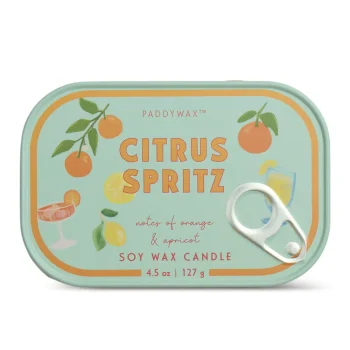 Բուրավետ մոմ Bistro 4.5oz/127g Orange Printed Tin Candle - Orange Citrus Spritz