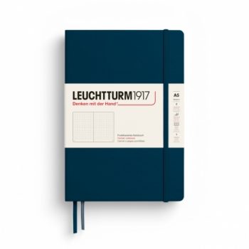 Նոթատետր A5 կետավոր, կոշտ կազմ Leuchtturm1917,251P.,dotted,deep sea
