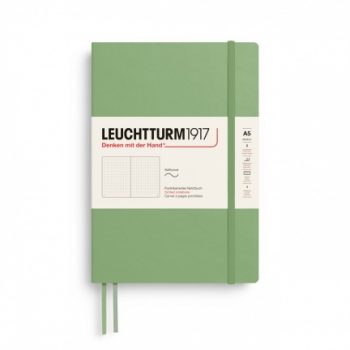 Leuchtturm1917 Softcover Medium A5 ,123 pages,Dotted, Sage