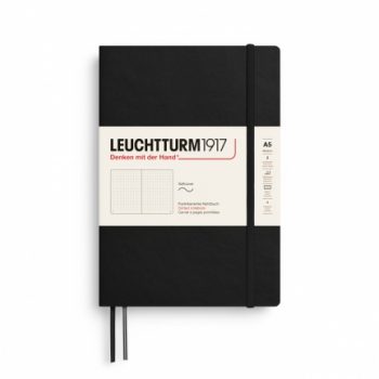Նոթատետր A5 կետավոր, փափուկ կազմ Softcover, Leuchtturm1917, 123 P., Dotted, black