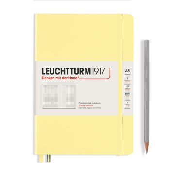 Նոթատետր  A5 կետավոր, կոշտ կազմ Leuchtturm1917,251p,Dotted,Vanilla