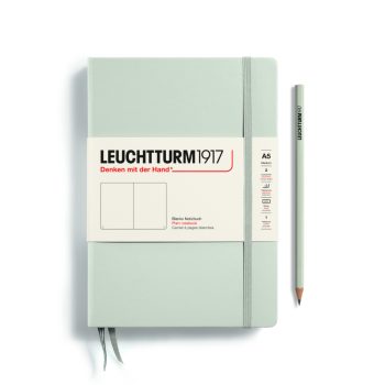 Նոթատետր A5 դատարկ, կոշտ կազմ Leuchtturm1917, 251 P., Plain, light grey