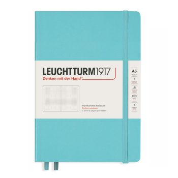 Նոթատետր A5 կետավոր, կոշտ կազմ Leucchtturm1917,251p,Dotted,Aquamarine