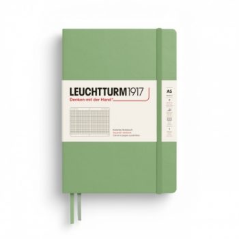 Նոթատետր A5 վանդակ, կոշտ կազմ Leuchtturm1917,251p,Squared Sage