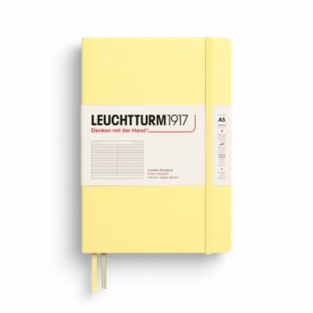 Նոթատետր  A5 տողանի, կոշտ կազմ Leuchtturm1917,251p,Ruled,Vanilla