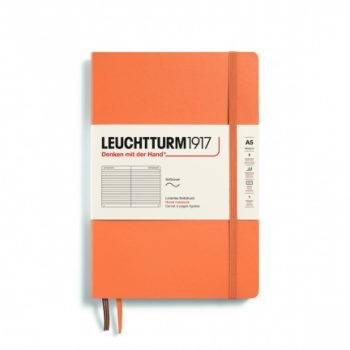 Նոթատետր A5 տողանի փափուկ կազմ, Leuchtturm1917, 123 P, Ruled, Apricot