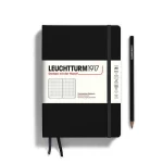 notebook-medium-a5-hardcover-251-numbered-pages-dotted-black