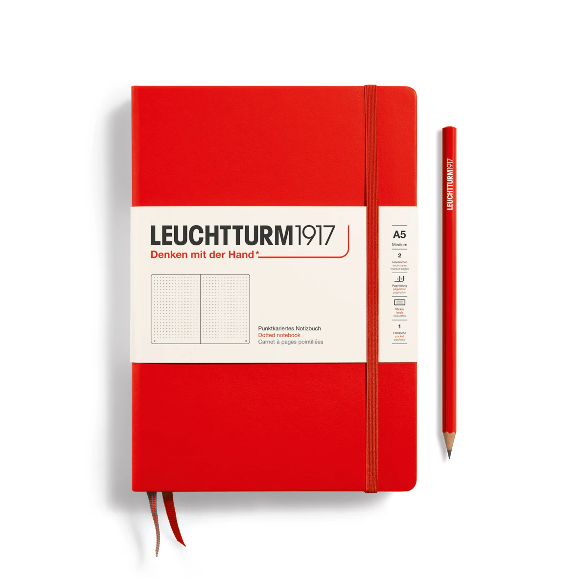 notebook-medium-a5-hardcover-251-numbered-pages-red-dotted