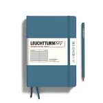 notebook-medium-a5-hardcover-251-numbered-pages-stone-blue-ruled