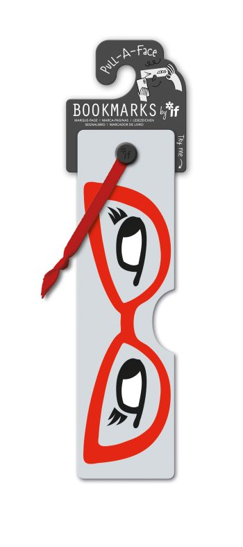 Էջանիշ Pull - a - Face Bookmarks - Red Glasses by If