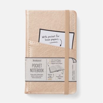Նոթատետր տողանի Bookaroo POCKET Notebook (A6) JOURNAL - GOLD by If