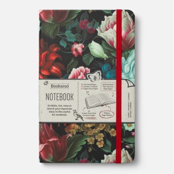 Նոթատետր տողանի Bookaroo A5 Journal - Dark Floral by If