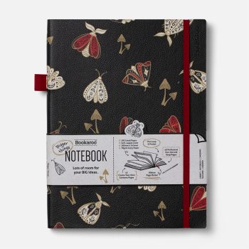 Նոթատետր տողանի Bookaroo Bigger Things Notebook - Moths by If