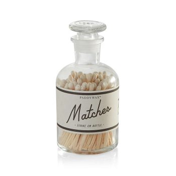 Լուցկի Paddywax Safety Matches in Glass Bottle (75 Pcs) - White