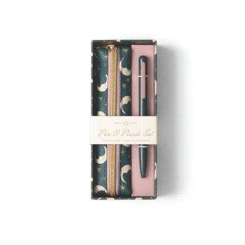 Հավաքածու Designworks Ink Pen & Pouch Set - Teal Moon