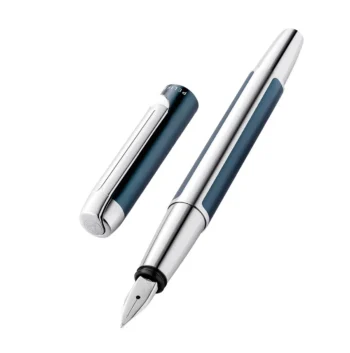 Pelikan Fountain pen with cartridge system, Pura petrol F